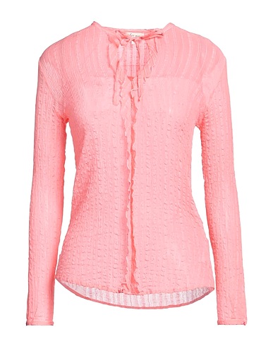 HER SHIRT HER DRESS Top Salmon pink 63% Cotton, 37% Silk