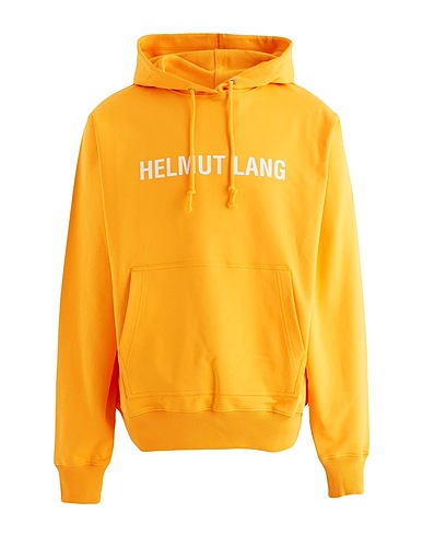 HELMUT LANG Hooded sweatshirt Apricot 100% Cotton, Elastane
