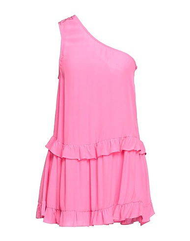 RUE•8ISQUIT One-shoulder top Fuchsia 58% Rayon, 42% Viscose