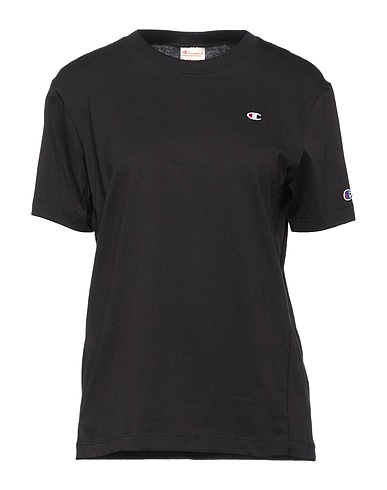 CHAMPION Basic T-shirt Black 100% Cotton