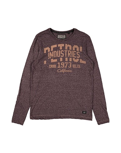 PETROL INDUSTRIES Co. T-shirt Grey 75% Polyester, 25% Cotton