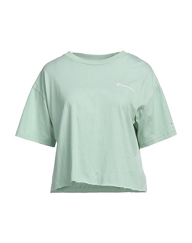 CHAMPION T-shirt Verde chiaro 100% Cotone