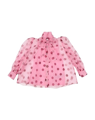 DOLCE&GABBANA Patterned shirts & blouses Pink 92% Silk, 8% Polyester