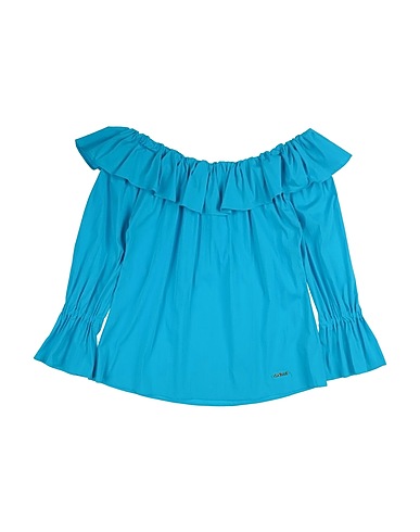 GAëLLE Paris Top Azzurro 73% Cotone, 27% Elastan