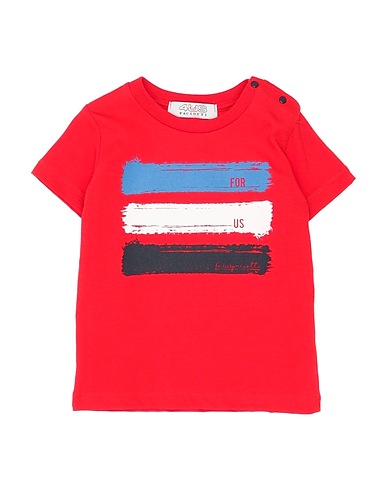 PACIOTTI 4US T-shirt Red 100% Cotton