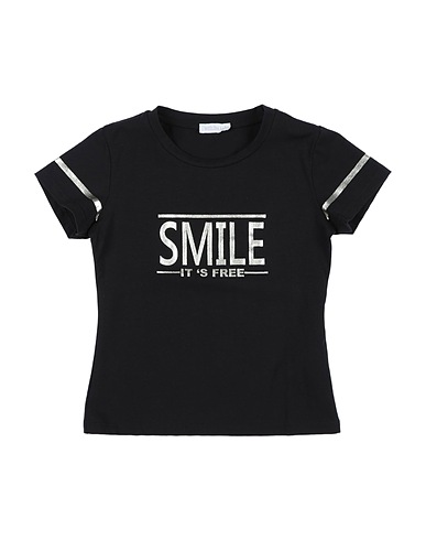 MEILISA BAI T-shirt Black 90% Cotton, 10% Elastane