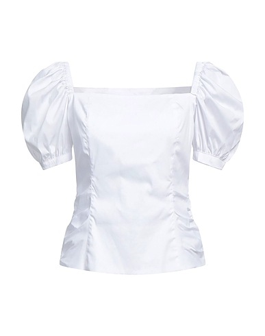 PINKO Top White 79% Cotton, 18% Polyamide, 3% Elastane
