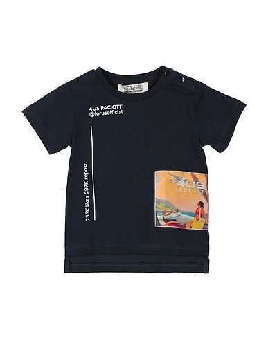 PACIOTTI 4US T-shirt Midnight blue 100% Cotton