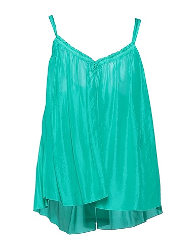 FORTE_FORTE Silk top Emerald green 100% Silk