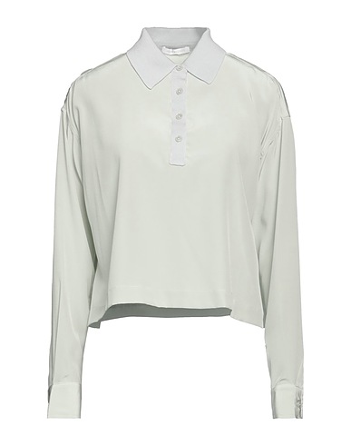JOHN ELLIOTT Top Celeste 100% Seta, Lana Merino
