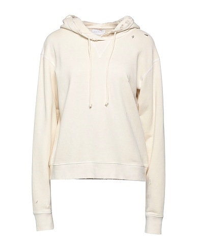 JOHN ELLIOTT Hooded sweatshirt Ivory 100% Cotton