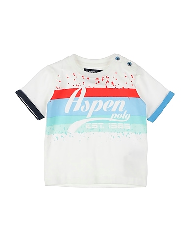 ASPEN POLO CLUB T-shirt White 95% Cotton, 5% Elastane