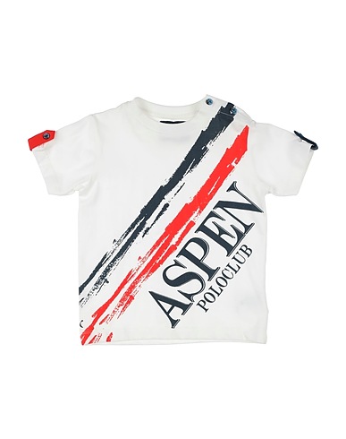 ASPEN POLO CLUB T-shirt White 95% Cotton, 5% Elastane