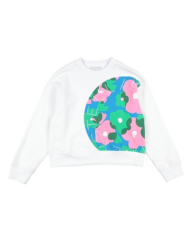 STELLA McCARTNEY KIDS Sweatshirt Weiß 80% Baumwolle, 20% Polyester, Elastan