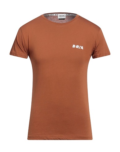 BERNA Basic T-Shirt Braun 100% Baumwolle