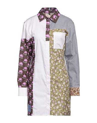 McQ Alexander McQueen Shirt dress Brown 100% Cotton, Polyester