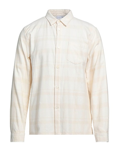 JOHN ELLIOTT Checked shirt Ivory 100% Cotton