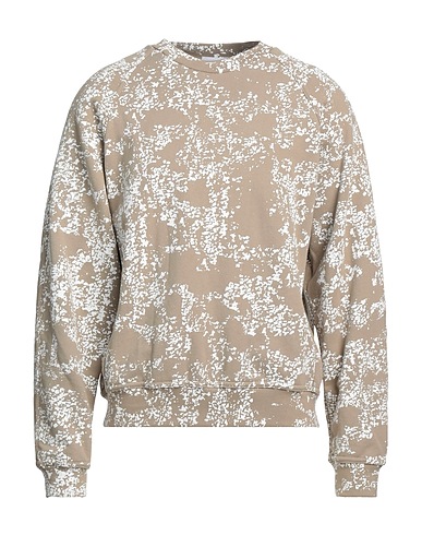 JOHN ELLIOTT Hooded track jacket  Taupe 100% Cotton, Polyurethane