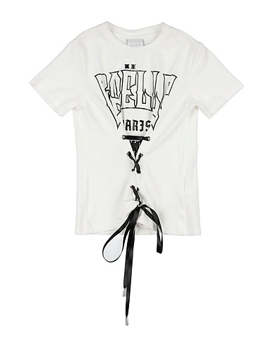 GAëLLE Paris T-shirt White 96% Cotton, 4% Elastane