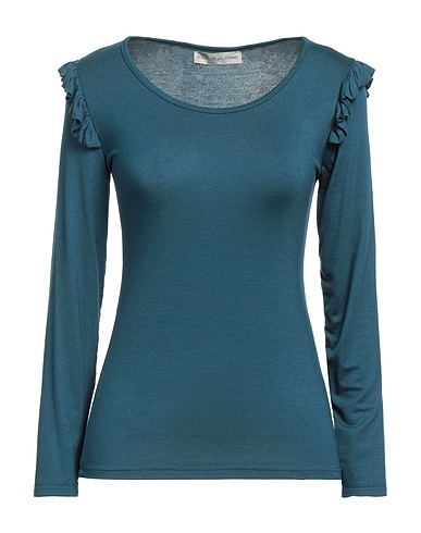 BOUTIQUE de la FEMME T-Shirt Aquamarin 95% Viskose, 5% Elastan