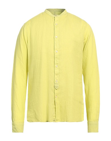 TINTORIA MATTEI 954 Camicia in lino Verde lime 100% Lino
