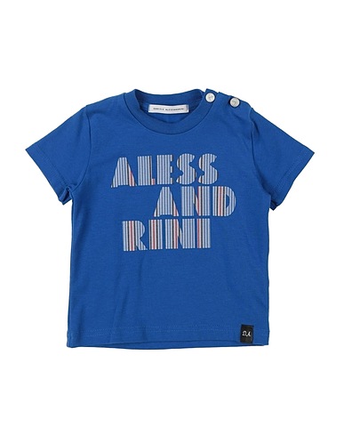 DANIELE ALESSANDRINI T-shirt Bright blue 90% Cotton, 10% Elastane