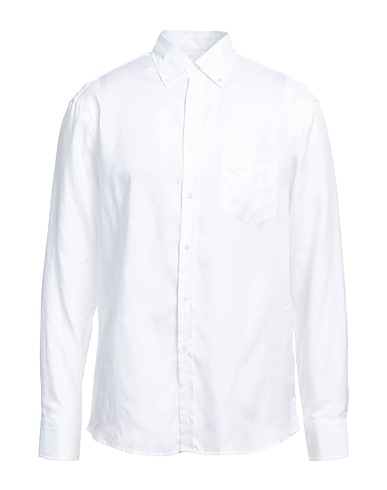 DUNHILL Solid colour shirt White 100% Lyocell