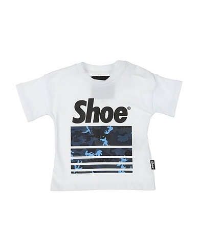 SHOE T-shirt Bianco 100% Cotone