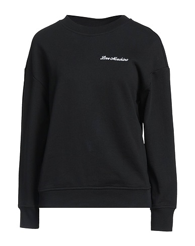LOVE MOSCHINO Sweatshirt Black 100% Cotton, Elastane