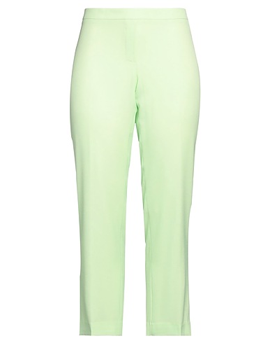 ANGELO MARANI Casual pants Lime green 95% Polyester, 5% Elastane