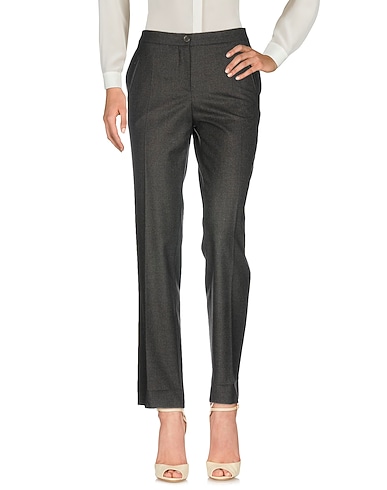 MOSCHINO Casual pants Charcoal 90% Rayon, 10% Elastane