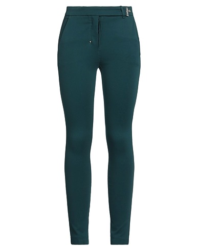 PINKO Casual pants Dark green 60% Viscose, 35% Polyamide, 5% Elastane