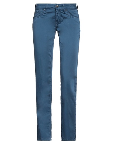 JACOB COHЁN Casual trouser Pastel blue 98% Cotton, 2% Elastane