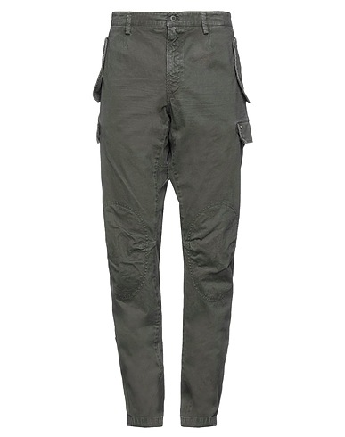 MASON'S Cargo Verde scuro 98% Cotone, 2% Elastan