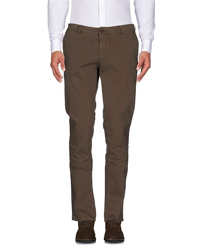 MAISON CLOCHARD Casual pants Military green 98% Cotton, 2% Elastane