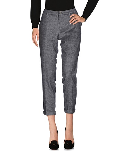 LIU •JO Casual trouser Grey 59% Wool, 30% Polyester, 11% Polyamide