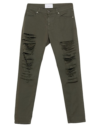 GAëLLE Paris Casual trouser Military green 98% Cotton, 2% Elastane