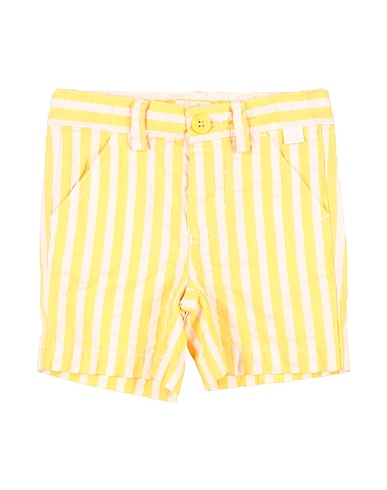 IL GUFO Shorts & Bermudas Gelb 99% Baumwolle, 1% Elastan