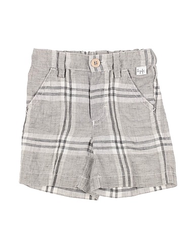 IL GUFO Shorts & Bermuda Grey 100% Linen