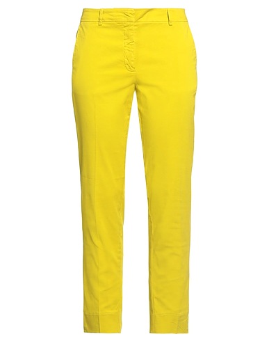 ROSSOPURO Casual trouser Lime green 94% Cotton, 6% Elastane