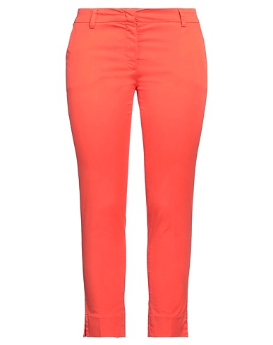 ROSSOPURO Casual trouser Tomato red 94% Cotton, 6% Elastane