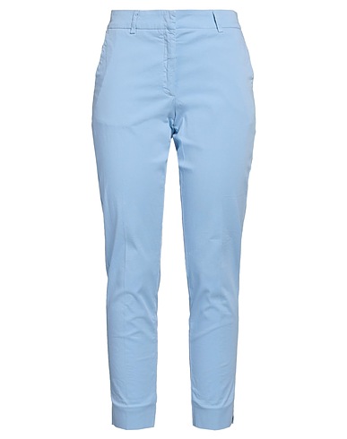 ROSSOPURO Casual trouser Light blue 94% Cotton, 6% Elastane