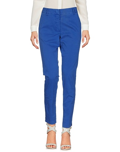 ROSSOPURO Casual trouser Blue 94% Cotton, 6% Elastane