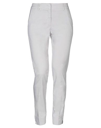ROSSOPURO Casual trouser Grey 94% Cotton, 6% Elastane