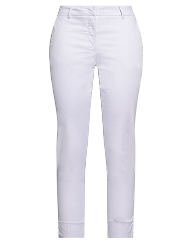ROSSOPURO Casual trouser Lilac 94% Cotton, 6% Elastane