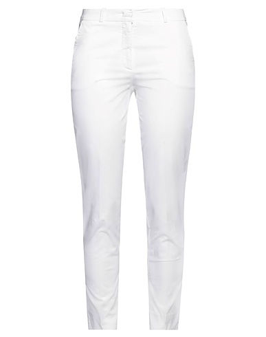 ROSSOPURO Casual trouser White 94% Cotton, 6% Elastane
