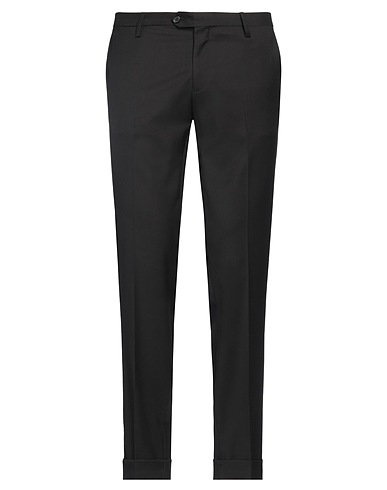 EXIBIT Casual trouser Black 70% Polyester, 28% Viscose, 2% Elastane