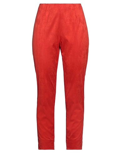 SEDUCTIVE Casual trouser Tomato red 90% Polyester, 10% Elastane