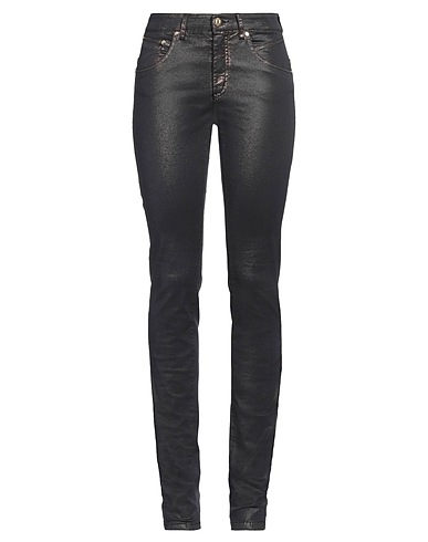 MARANI JEANS Denim trousers Charcoal 98% Cotton, 2% Elastane
