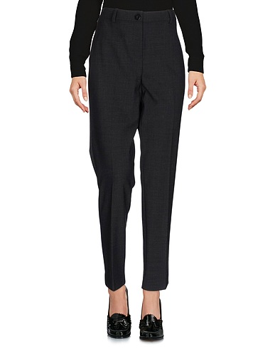 TWINSET Casual trouser Charcoal 53% Polyester, 43% Wool, 4% Elastane
